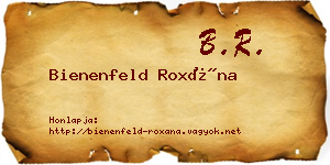Bienenfeld Roxána névjegykártya